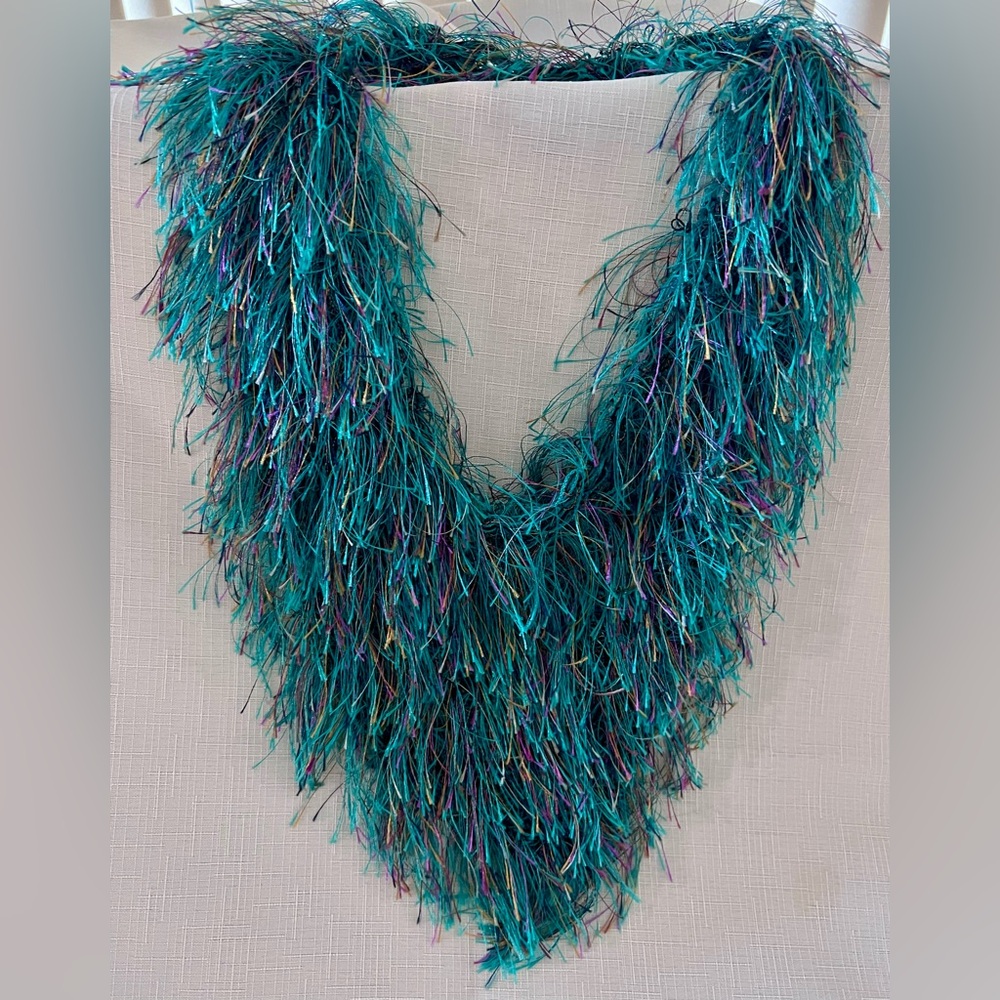 HAND CRAFTED Neck Scarf Accessory. Multicolored